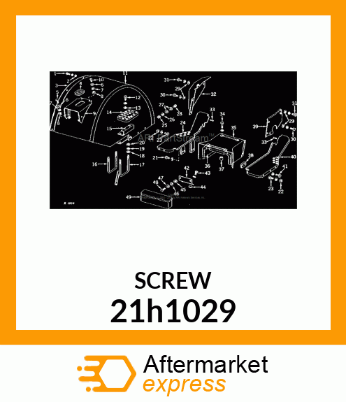 SCREW, MACHINE, SLOTTED PAN HEAD 21h1029