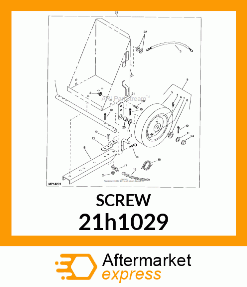 SCREW, MACHINE, SLOTTED PAN HEAD 21h1029