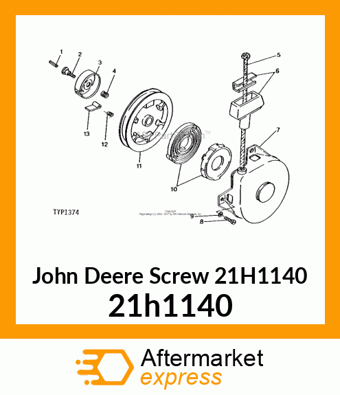 SCREW, MACH, SLOTTED ROUND HEAD 21h1140