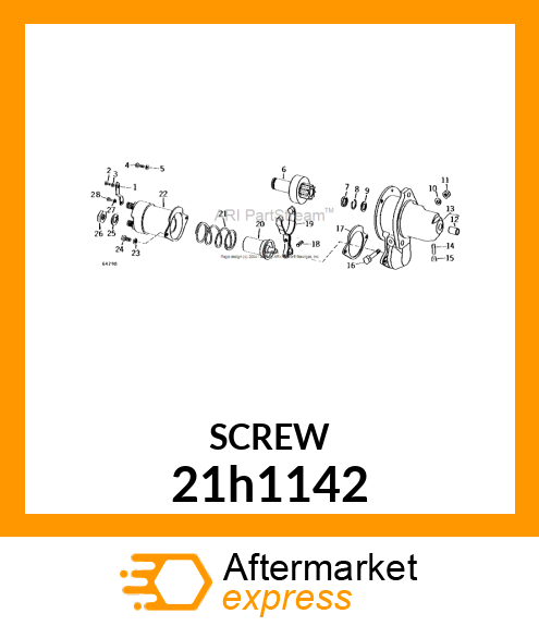 SCREW, FILISTER HEAD 21h1142