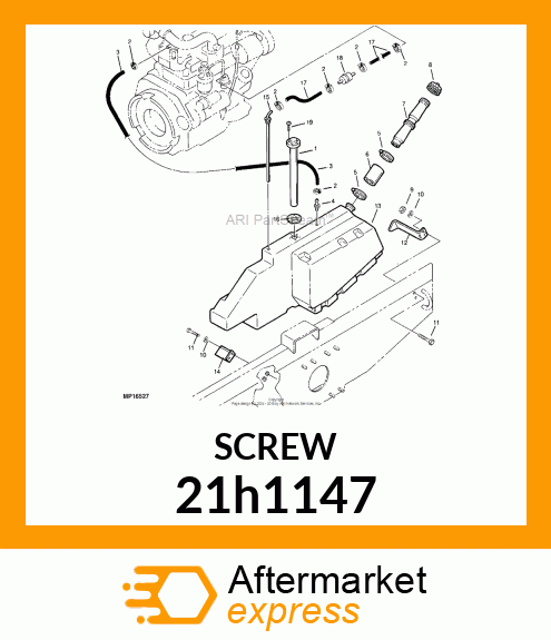 SCREW, MACHINE, SLOTTED PAN HEAD 21h1147