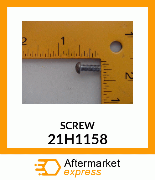 SCREW, MACH, SLOTTED ROUND HEAD 21H1158