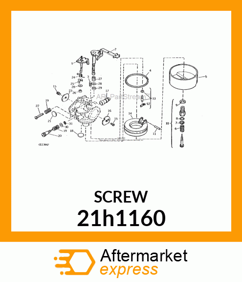 SCREW, MACHINE, SLOTTED PAN HEAD 21h1160