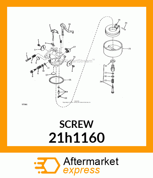 SCREW, MACHINE, SLOTTED PAN HEAD 21h1160