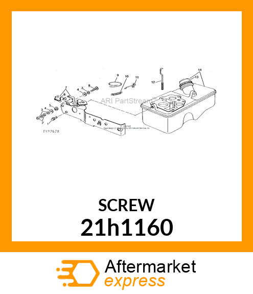 SCREW, MACHINE, SLOTTED PAN HEAD 21h1160