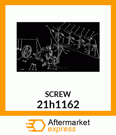 SCREW, MACHINE, SLOTTED PAN HEAD 21h1162