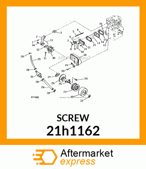 SCREW, MACHINE, SLOTTED PAN HEAD 21h1162