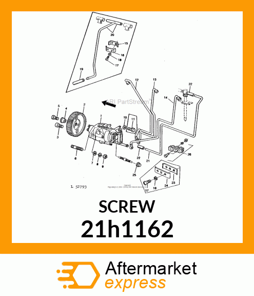 SCREW, MACHINE, SLOTTED PAN HEAD 21h1162