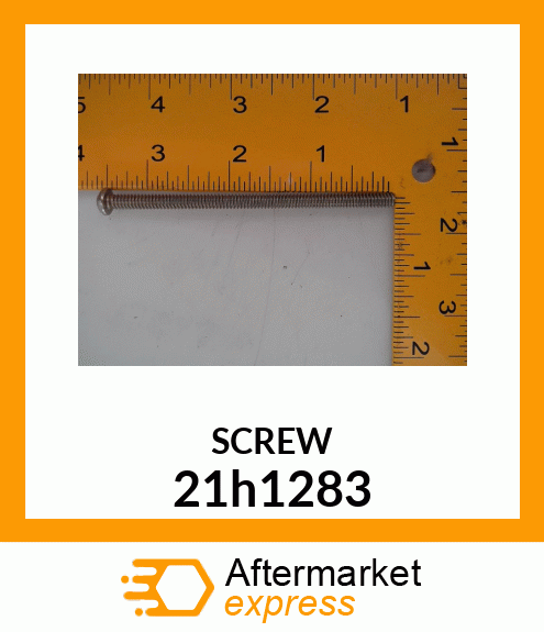 SCREW, MACH, SLOTTED ROUND HEAD 21h1283