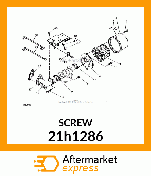 SCREW, FILISTER HEAD 21h1286