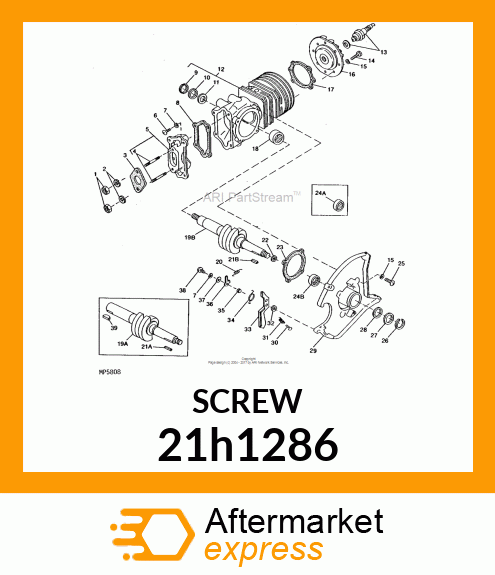 SCREW, FILISTER HEAD 21h1286