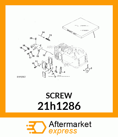 SCREW, FILISTER HEAD 21h1286