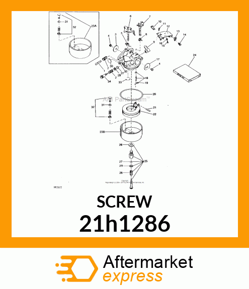 SCREW, FILISTER HEAD 21h1286