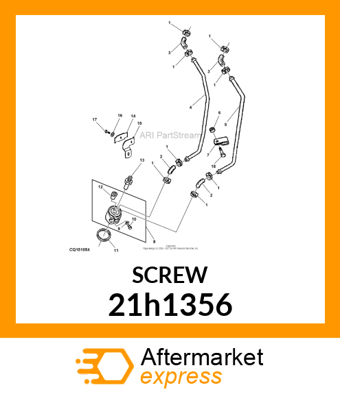 SCREW, MACHINE, SLOTTED PAN HEAD 21h1356