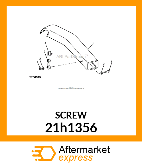 SCREW, MACHINE, SLOTTED PAN HEAD 21h1356