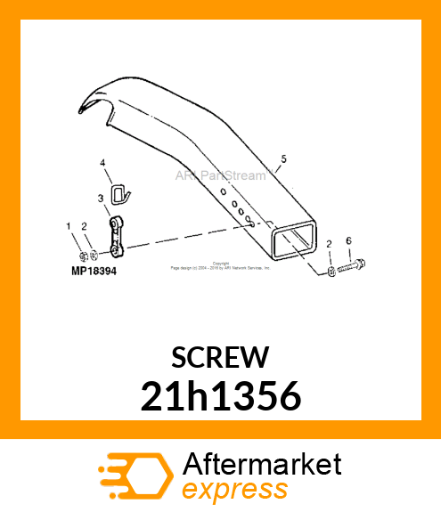 SCREW, MACHINE, SLOTTED PAN HEAD 21h1356