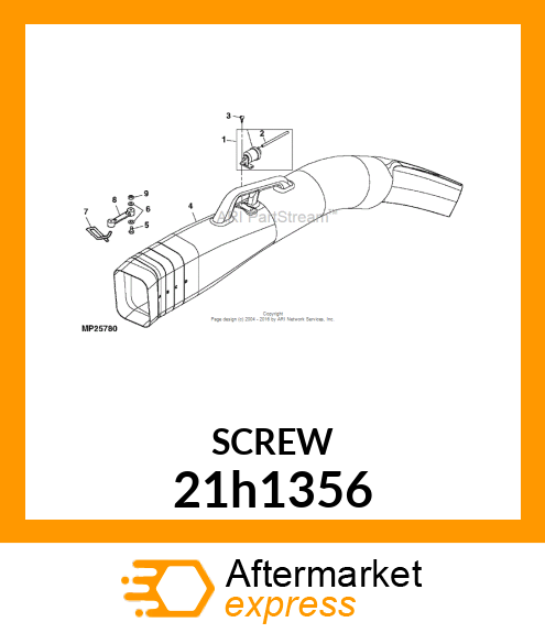 SCREW, MACHINE, SLOTTED PAN HEAD 21h1356