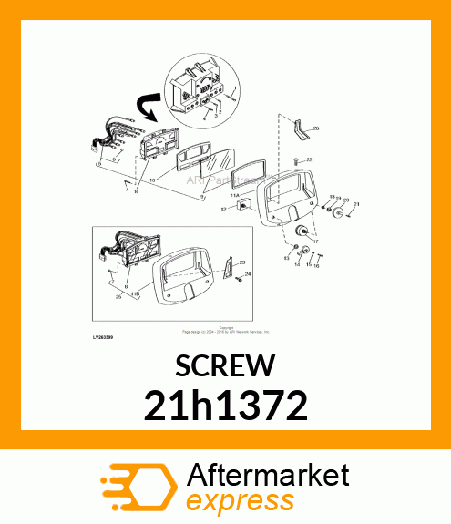 SCREW, MACHINE, SLOTTED PAN HEAD 21h1372