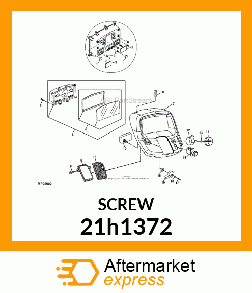 SCREW, MACHINE, SLOTTED PAN HEAD 21h1372