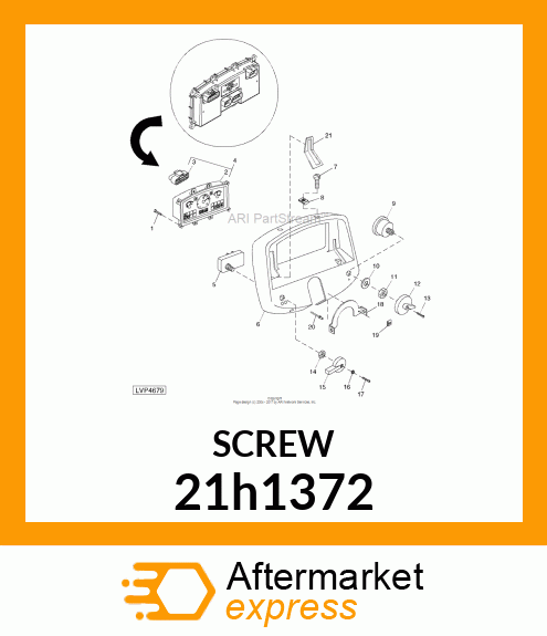 SCREW, MACHINE, SLOTTED PAN HEAD 21h1372