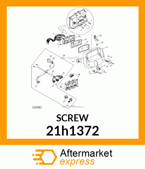 SCREW, MACHINE, SLOTTED PAN HEAD 21h1372