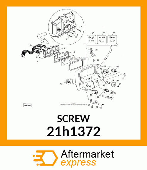 SCREW, MACHINE, SLOTTED PAN HEAD 21h1372