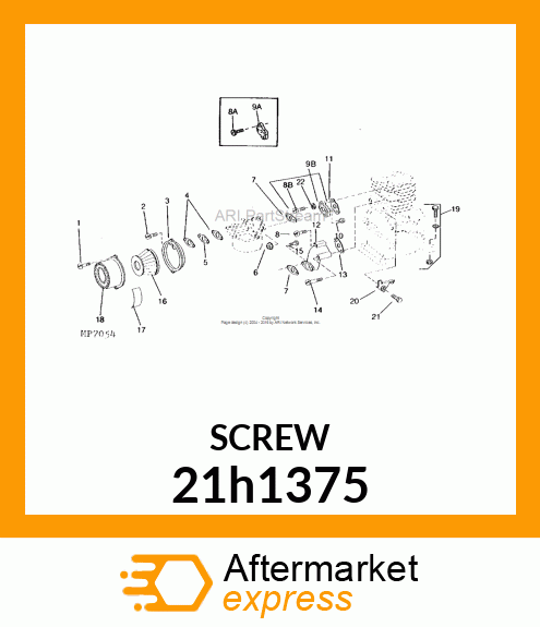 SCREW, FILISTER HEAD 21h1375