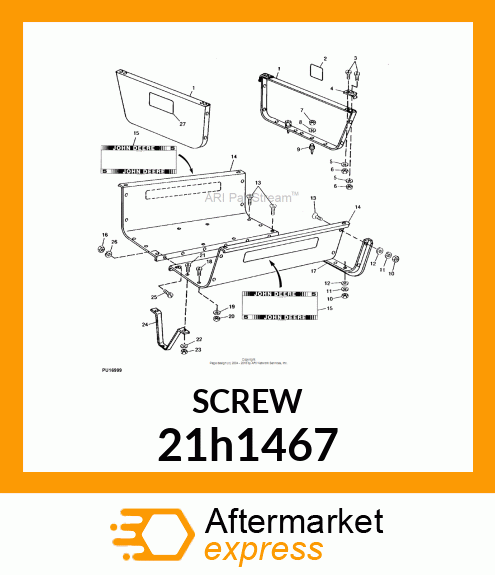 SCREW, MACH, SLOTTED TRUSS HEAD 21h1467