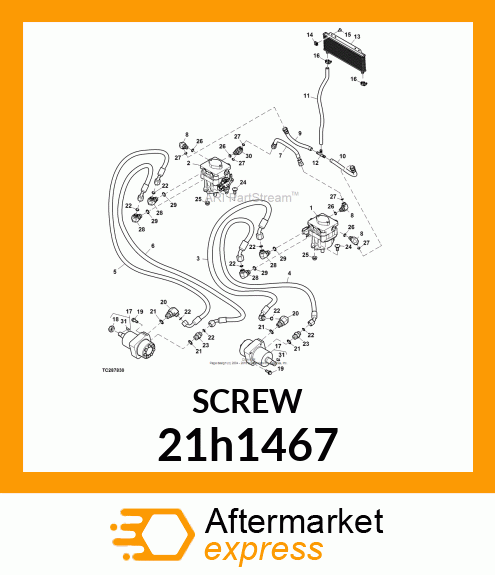 SCREW, MACH, SLOTTED TRUSS HEAD 21h1467