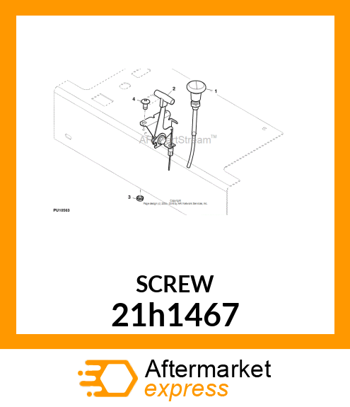 SCREW, MACH, SLOTTED TRUSS HEAD 21h1467