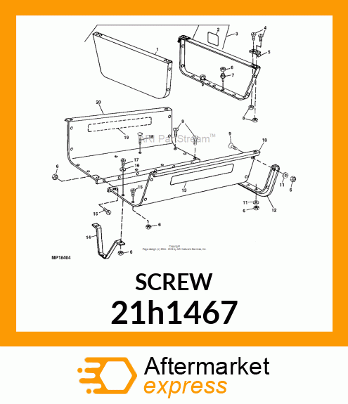 SCREW, MACH, SLOTTED TRUSS HEAD 21h1467