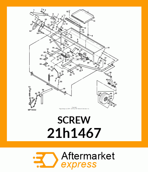 SCREW, MACH, SLOTTED TRUSS HEAD 21h1467