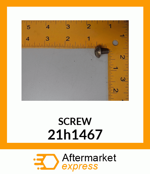 SCREW, MACH, SLOTTED TRUSS HEAD 21h1467