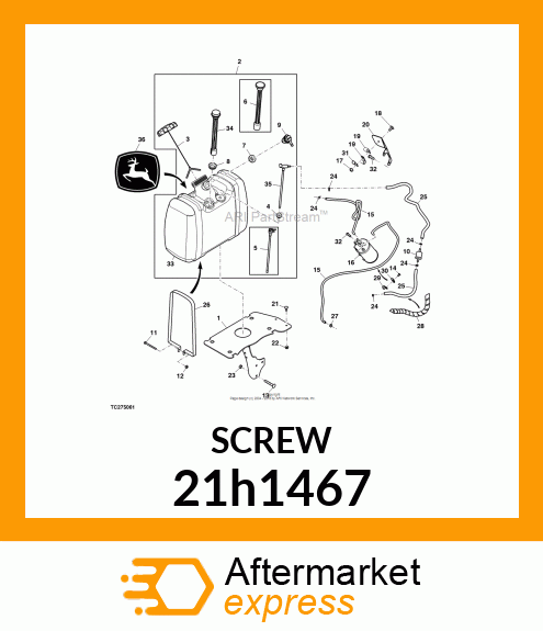 SCREW, MACH, SLOTTED TRUSS HEAD 21h1467