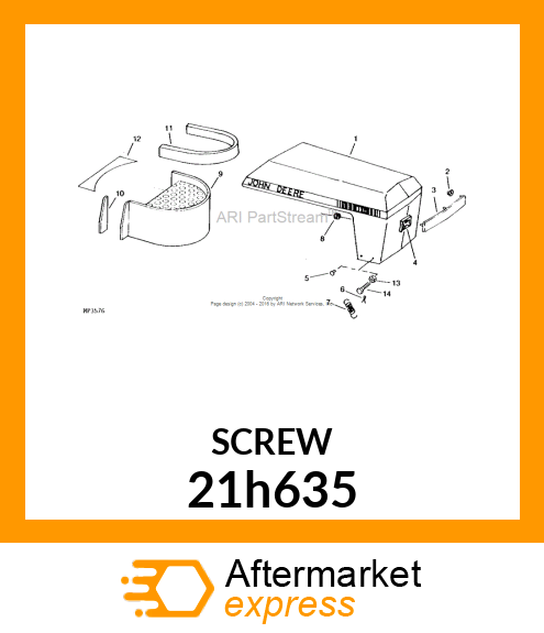 SCREW, MACHINE, SLOTTED PAN HEAD 21h635