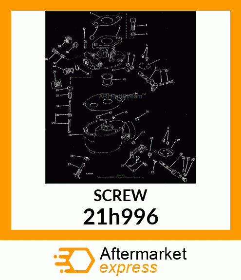 SCREW, MACHINE, SLOTTED PAN HEAD 21h996