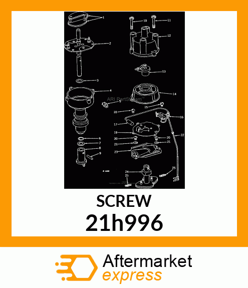 SCREW, MACHINE, SLOTTED PAN HEAD 21h996