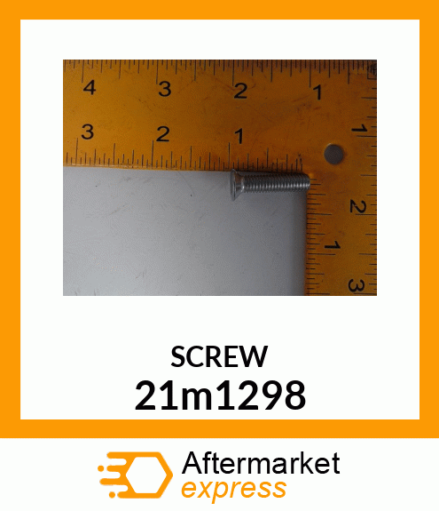 SCREW, SLTD FLAT CTSK HEAD, METRIC 21m1298