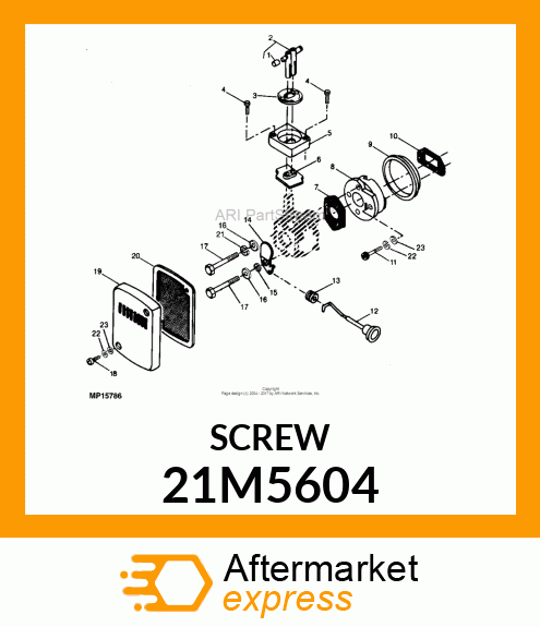 Screw - SCREW, SLTD CHEESE HEAD, METRIC 21M5604