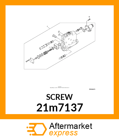 SCREW, SLTD CHEESE HEAD, METRIC 21m7137