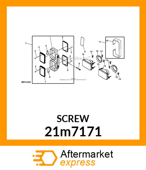 SCREW, CR PAN HEAD, METRIC 21m7171