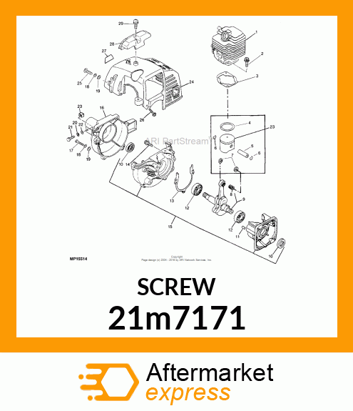 SCREW, CR PAN HEAD, METRIC 21m7171