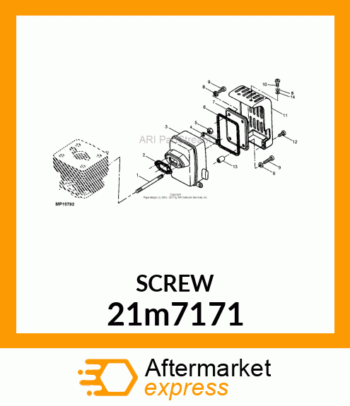 SCREW, CR PAN HEAD, METRIC 21m7171