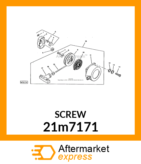 SCREW, CR PAN HEAD, METRIC 21m7171