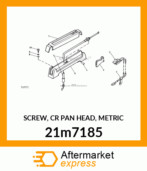 SCREW, CR PAN HEAD, METRIC 21m7185