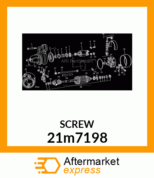 SCREW, SLTD CHEESE HEAD, METRIC 21m7198