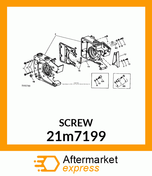 SCREW, SLTD CHEESE HEAD, METRIC 21m7199