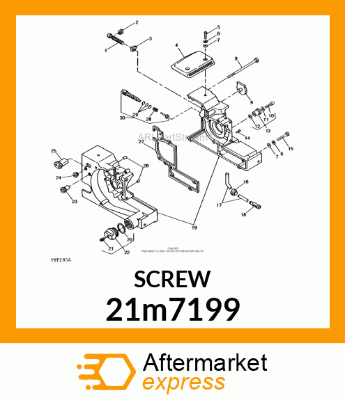 SCREW, SLTD CHEESE HEAD, METRIC 21m7199