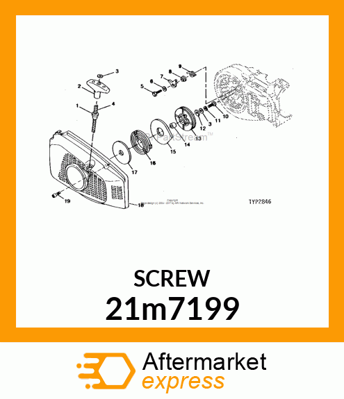 SCREW, SLTD CHEESE HEAD, METRIC 21m7199