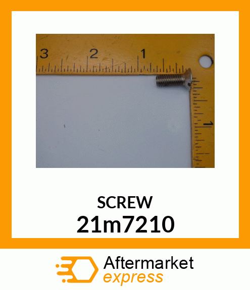 SCREW, SLTD FLAT CTSK HEAD, METRIC 21m7210